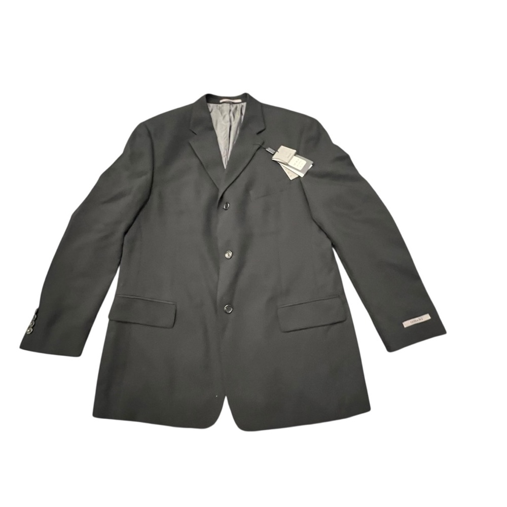 Men’s Cosani Black 100% Blazer Suit Jacket 120’s Wool Comfort Stretch‎ NEW 44R